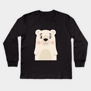 Polar Bear Nursery Illustration Kids Long Sleeve T-Shirt